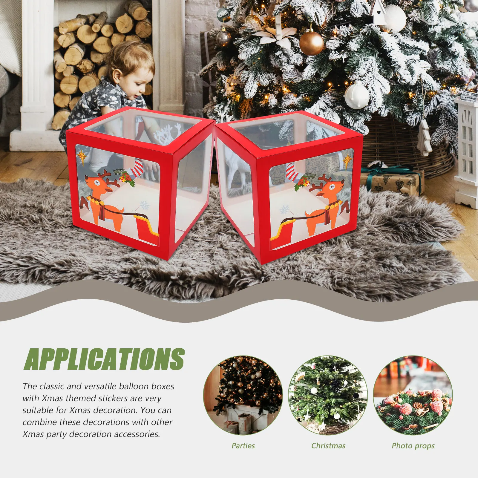 Balloon Boxes Decorative Christmas Decoration Party Decorations Holiday Balloons
Balloon Boxes Decorative Christmas Decoration Party Decorations Holiday Balloons
