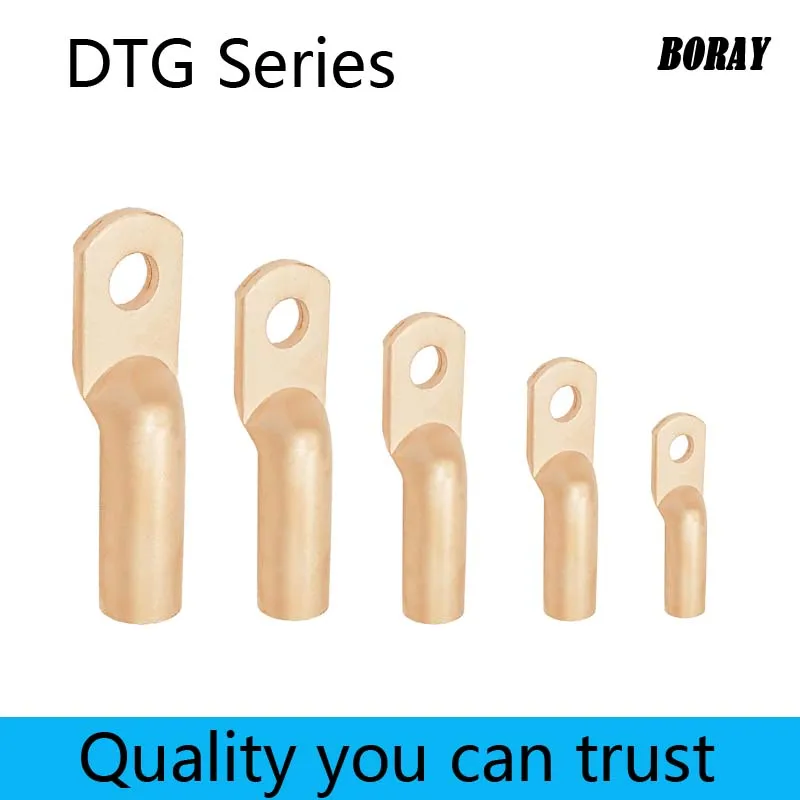 DTG-120/150/185/240/300/400Professional Grade DTG Pickling Copper Terminal Power Cable Tube Lug Connector
DTG-120/150/185/240/300/400Professional Grade DTG Pickling Copper Terminal Power Cable Tube Lug Connector