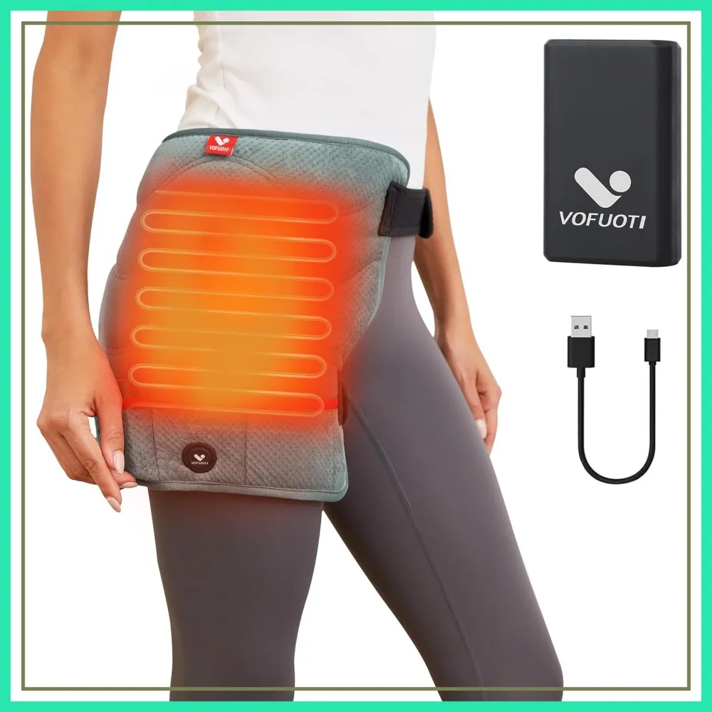 Portable Cordless Heated Hip Brace with 10000mAh Battery, 3 Heat Settings, Pain Relief for Hip, Leg & Thigh
Portable Cordless Heated Hip Brace with 10000mAh Battery, 3 Heat Settings, Pain Relief for Hip, Leg & Thigh