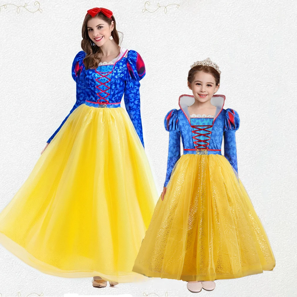 Deluxe Princess Dress Snow White Costume for Women Girls Teenage Dress Parent-child Clothes for Halloween Comic-Con Performances
Deluxe Princess Dress Snow White Costume for Women Girls Teenage Dress Parent-child Clothes for Halloween Comic-Con Performances