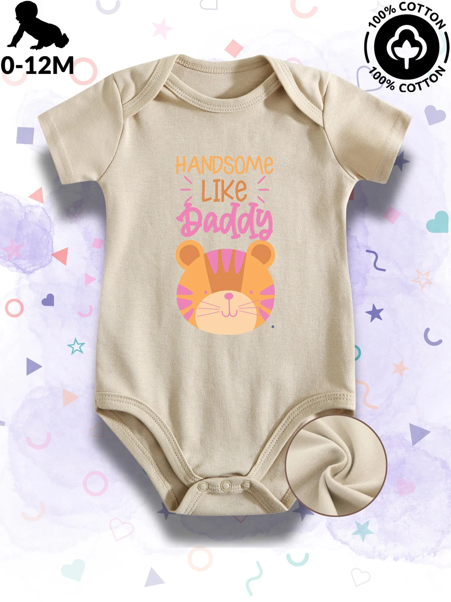 Комбинезон-боди унисекс для малышей Handsome Like Daddy, 100% хлопок, мягкий, всесезонный, бежевый, 190 г/м²
Комбинезон-боди унисекс для малышей Handsome Like Daddy, 100% хлопок, мягкий, всесезонный, бежевый, 190 г/м²