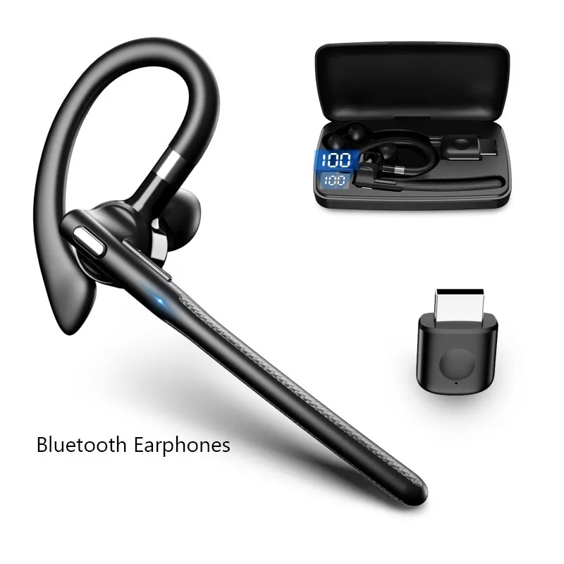Bluetooth-наушники, подвесные наушники, HD-вызов, шумоподавление, беспроводная деловая гарнитура с двойным микрофоном для всех смартфонов
Bluetooth-наушники, подвесные наушники, HD-вызов, шумоподавление, беспроводная деловая гарнитура с двойным микрофоном для всех смартфонов