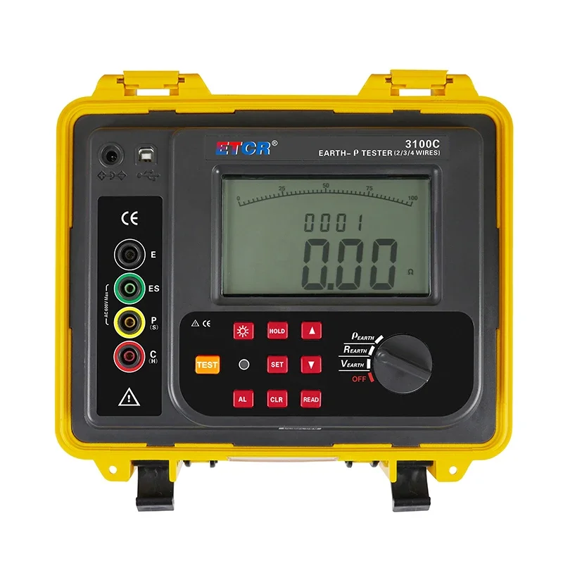 NickETCR EM3100C Large Capacity Rechargeable Lithium Battery Pack Soil Resistivity Tester for Outdoor Construction Site Use
NickETCR EM3100C Large Capacity Rechargeable Lithium Battery Pack Soil Resistivity Tester for Outdoor Construction Site Use