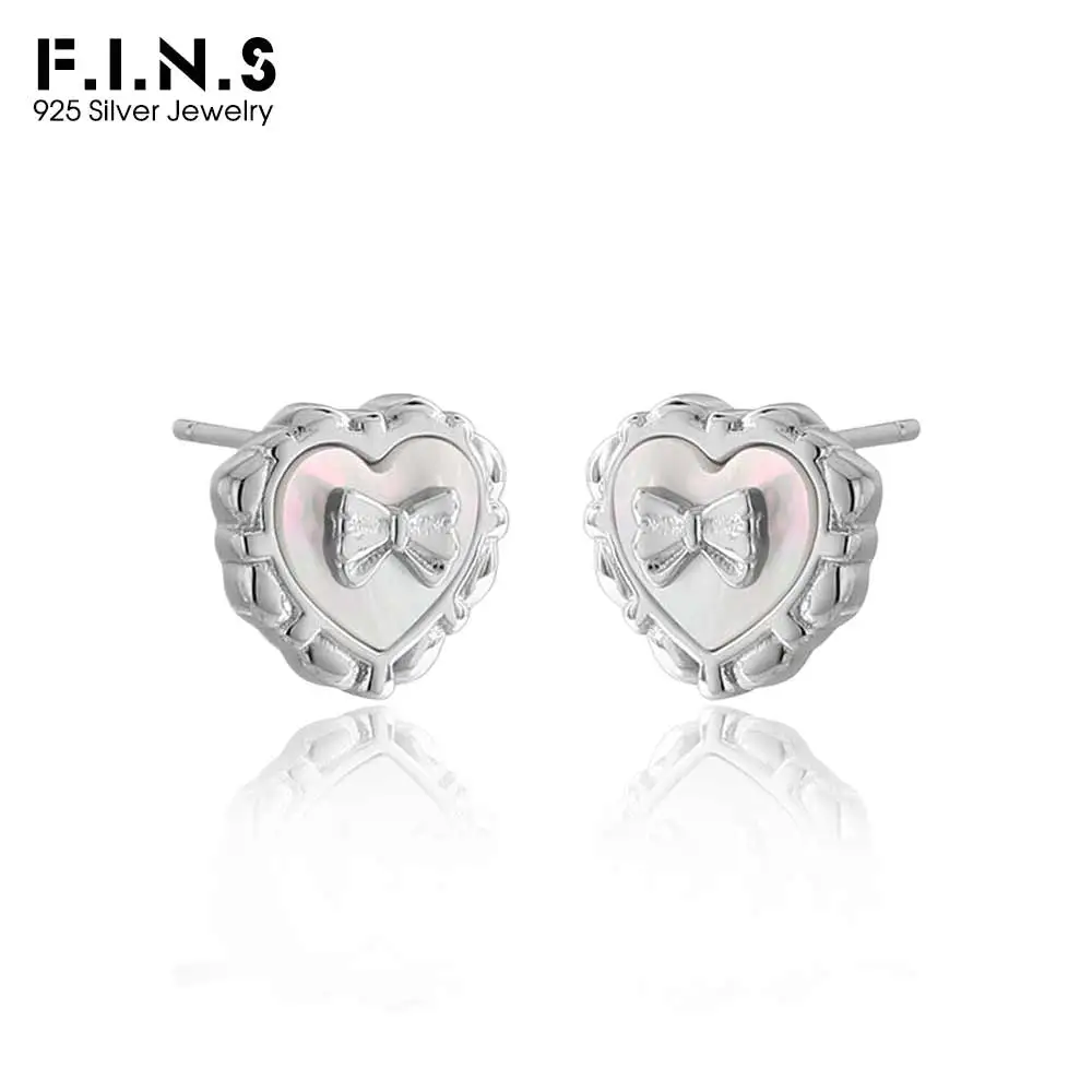 F.I.N.S оригинальные серьги-гвоздики из стерлингового серебра 925 пробы в форме сердца в форме сердца, нежные милые серьги-гвоздики с бантом в форме сердца, пирсинг ушей, изысканные драгоценности
F.I.N.S оригинальные серьги-гвоздики из стерлингового серебра 925 пробы в форме сердца в форме сердца, нежные милые серьги-гвоздики с бантом в форме сердца, пирсинг ушей, изысканные драгоценности