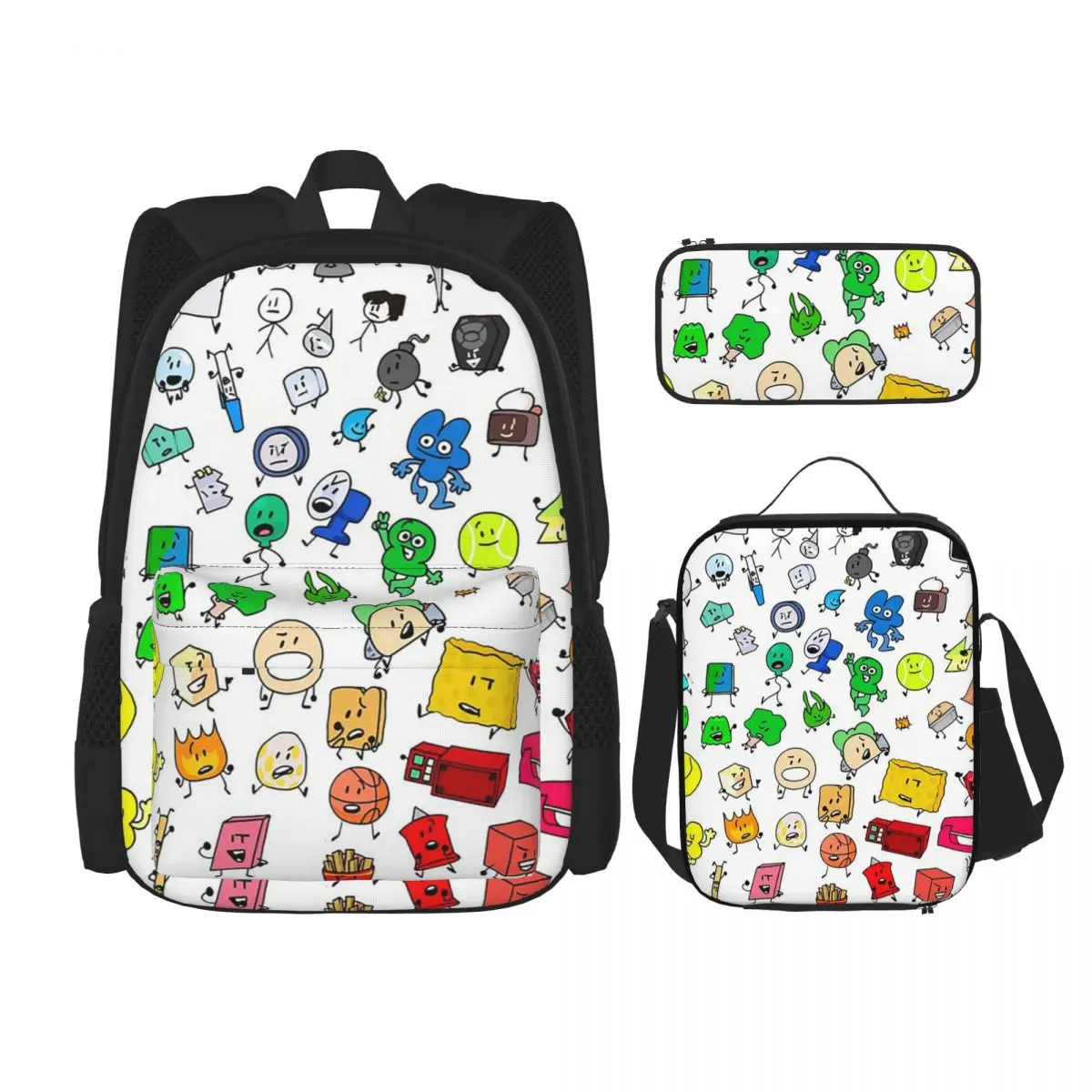 BFDI All Characters Transparent Backpacks Boys Girls Bookbag Students School Bags Kid Rucksack Lunch Bag Pen Bag Three-Piece Set
BFDI All Characters Transparent Backpacks Boys Girls Bookbag Students School Bags Kid Rucksack Lunch Bag Pen Bag Three-Piece Set