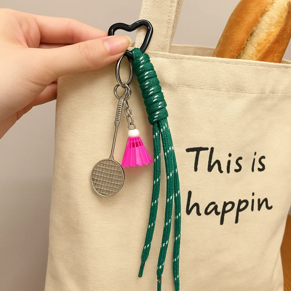 Anti-Lost Badminton Couple Keyring Sporty Style Trinket Braided Rope Bag Pendant Bag Decoration Hanging Knot Keychain Gifts
Anti-Lost Badminton Couple Keyring Sporty Style Trinket Braided Rope Bag Pendant Bag Decoration Hanging Knot Keychain Gifts