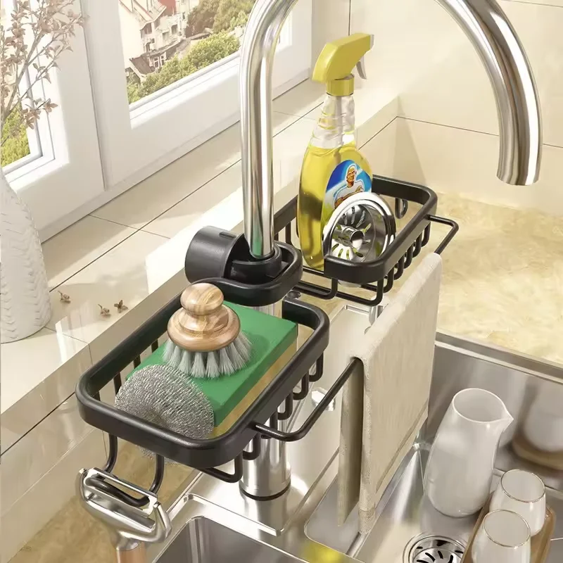 Kitchen Sink Drain Rack, Adjustable Stainless Steel Drainage Storage Rack, Suitable for Sponge Storage and Towel Drying
Kitchen Sink Drain Rack, Adjustable Stainless Steel Drainage Storage Rack, Suitable for Sponge Storage and Towel Drying