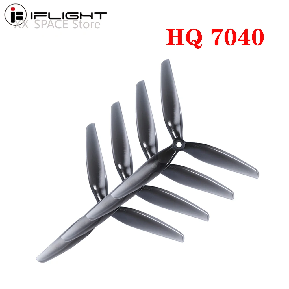 4 пары пропеллеров HQ 7040 7x4x3 7 дюймов 3 лопасти/три лопасти совместимый с IFlight XING-E 2207 бесщеточный двигатель для FPV гоночного дрона
4 пары пропеллеров HQ 7040 7x4x3 7 дюймов 3 лопасти/три лопасти совместимый с IFlight XING-E 2207 бесщеточный двигатель для FPV гоночного дрона
