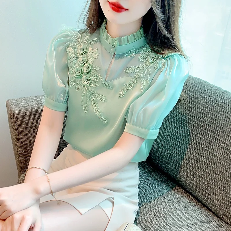 Новая женская шифоновая блузка Ele ort Sve с вышивкой, лето 2025, с изысканной вышивкой, красивая, модная, элегантная.
Новая женская шифоновая блузка Ele ort Sve с вышивкой, лето 2025, с изысканной вышивкой, красивая, модная, элегантная.