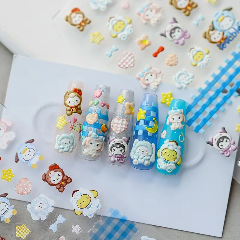 5D Embossed Sanrio Cartoon Little Twin Stars Nail Sticker Anime Characters Nail Supplies Nail Decals Press On Nails DlY Stickers
5D Embossed Sanrio Cartoon Little Twin Stars Nail Sticker Anime Characters Nail Supplies Nail Decals Press On Nails DlY Stickers