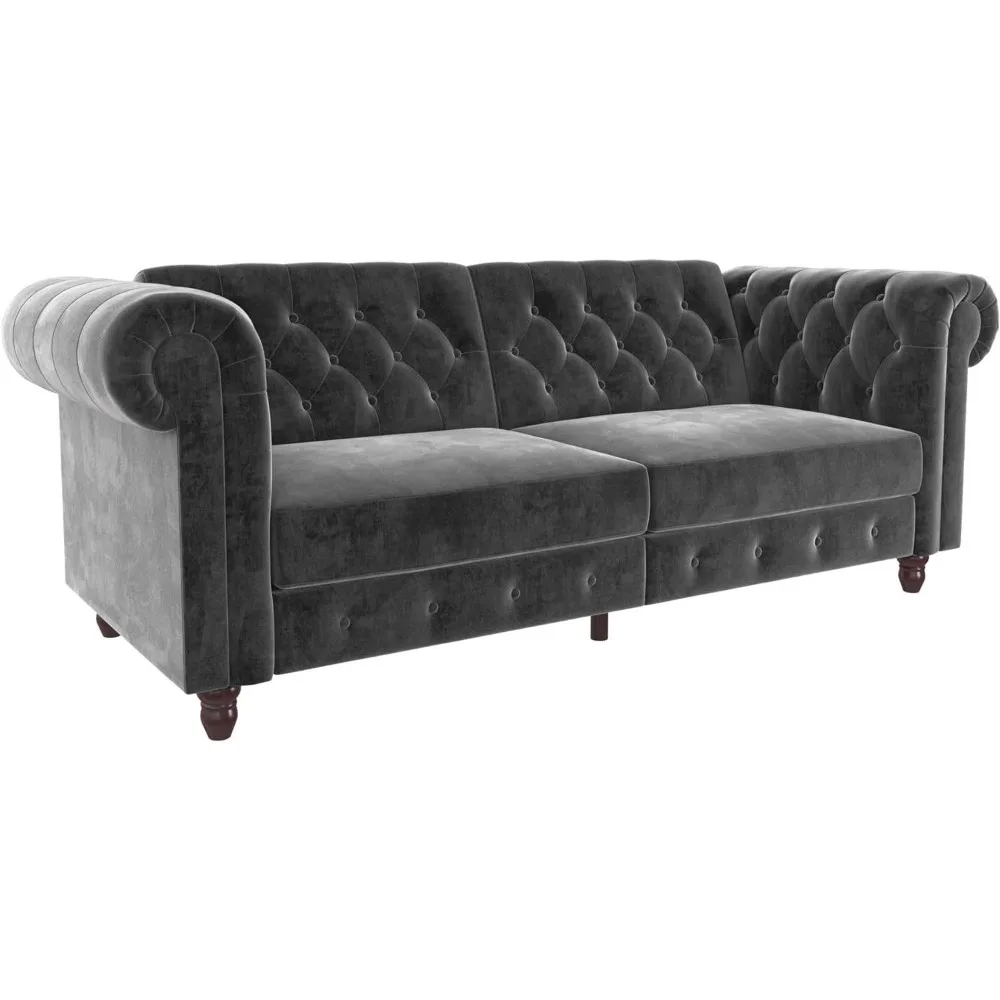 Диван Loveseat, бархатные плюшевые рулонные дужки Futon. Ультраудобное Сиденье выполнено из карманных катушек, диван для гостиной
Диван Loveseat, бархатные плюшевые рулонные дужки Futon. Ультраудобное Сиденье выполнено из карманных катушек, диван для гостиной