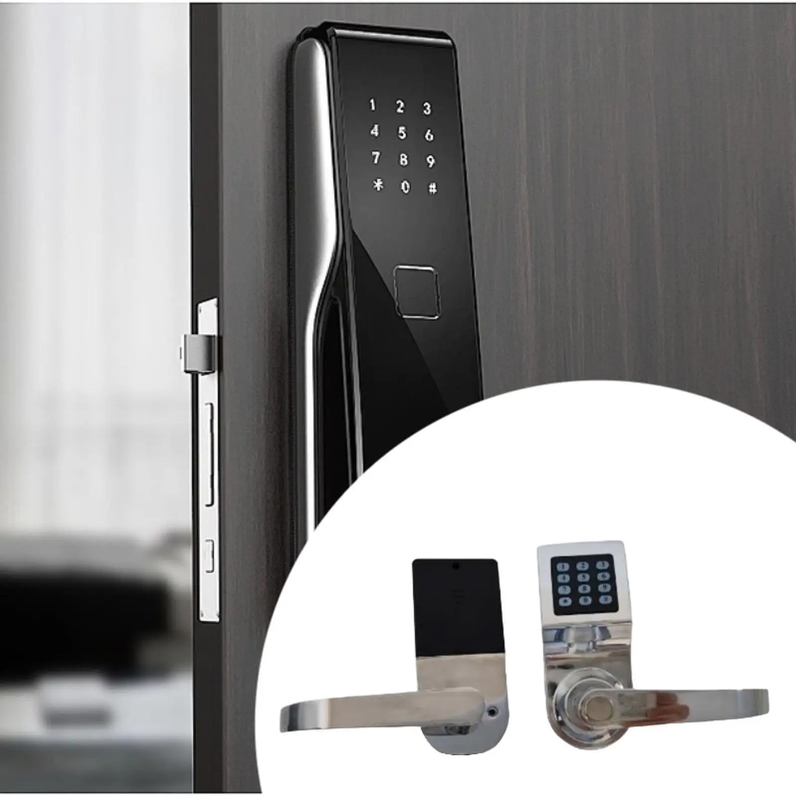 Entry Door Lock, Electronic Keypad Door Lock with Handle, Digital Door Lock with
Entry Door Lock, Electronic Keypad Door Lock with Handle, Digital Door Lock with