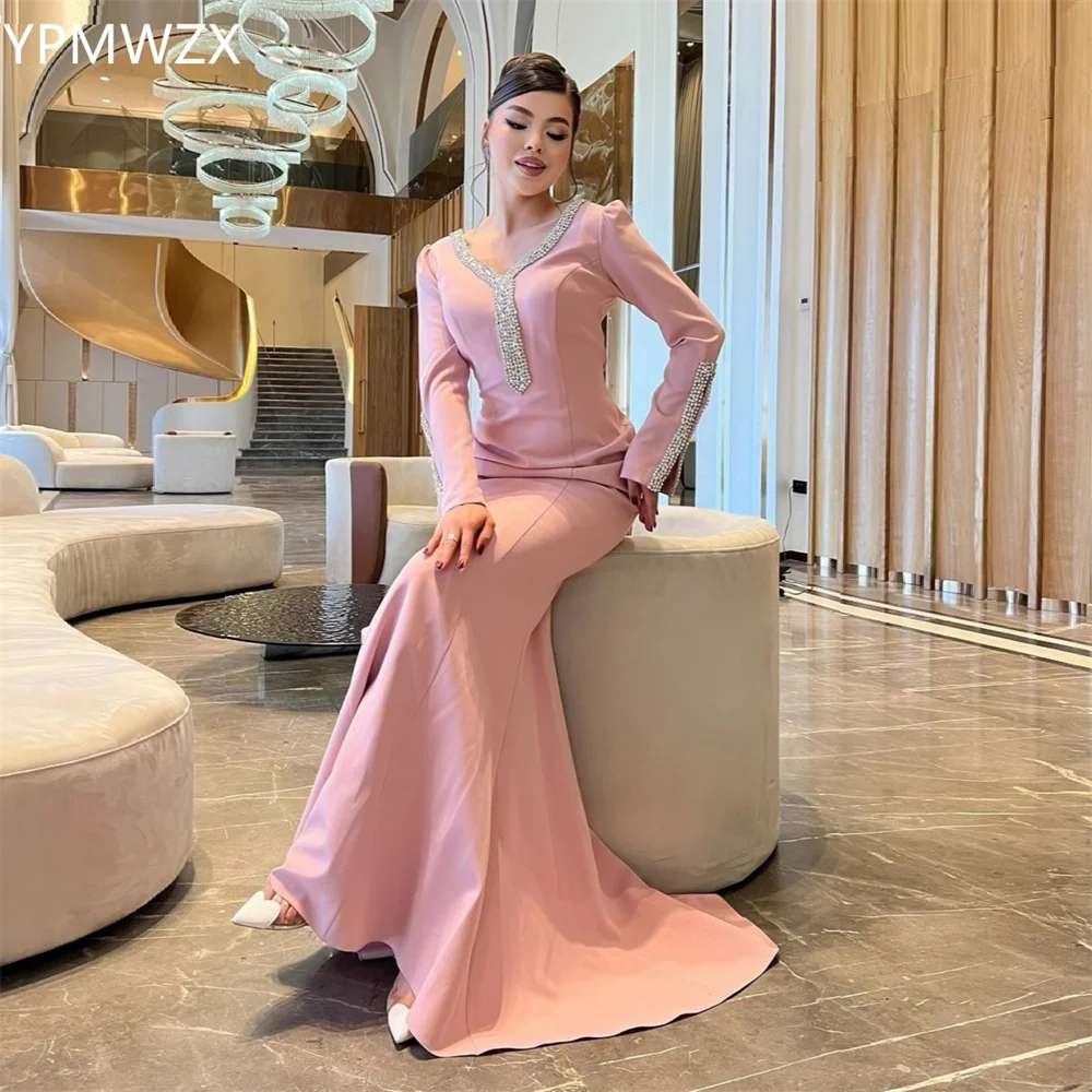 Customized Prom Gown Formal Evening Dress Women YPMWZX V-neck Mermaid Floor Length Skirts Draped Bead Bespoke Occasion Dresses P
Customized Prom Gown Formal Evening Dress Women YPMWZX V-neck Mermaid Floor Length Skirts Draped Bead Bespoke Occasion Dresses P