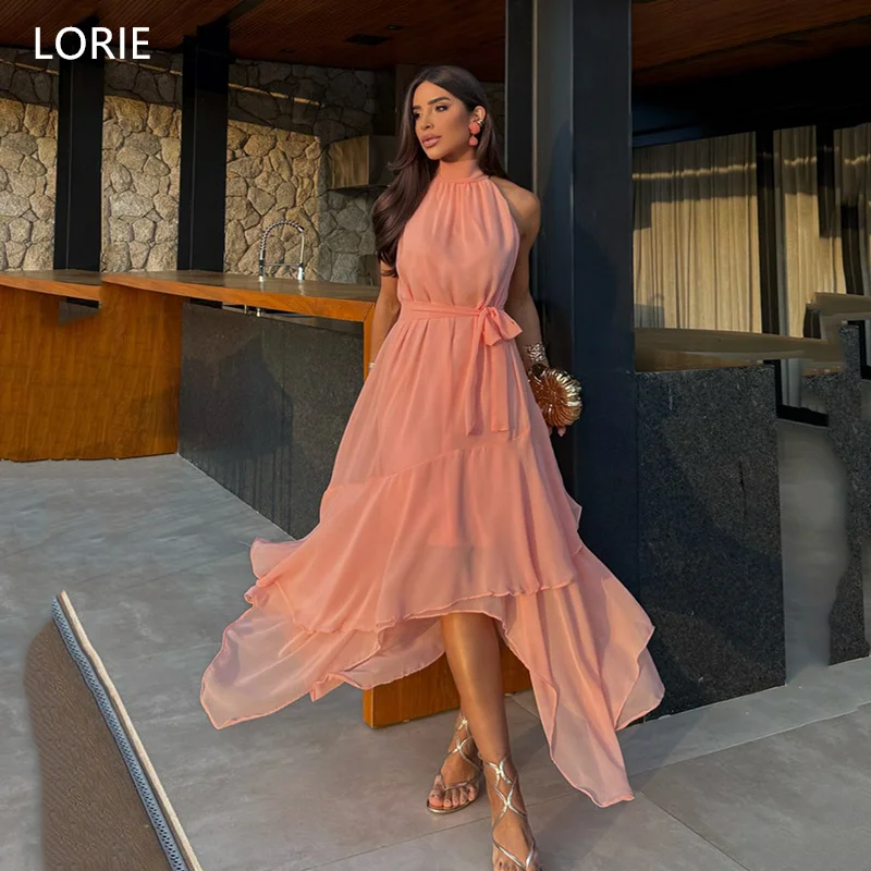 SoDigne A-Line Pink Chiffon Prom Dresses Asymmetrical Draped Party Dress Charming Cocktail Gowns Customized
SoDigne A-Line Pink Chiffon Prom Dresses Asymmetrical Draped Party Dress Charming Cocktail Gowns Customized