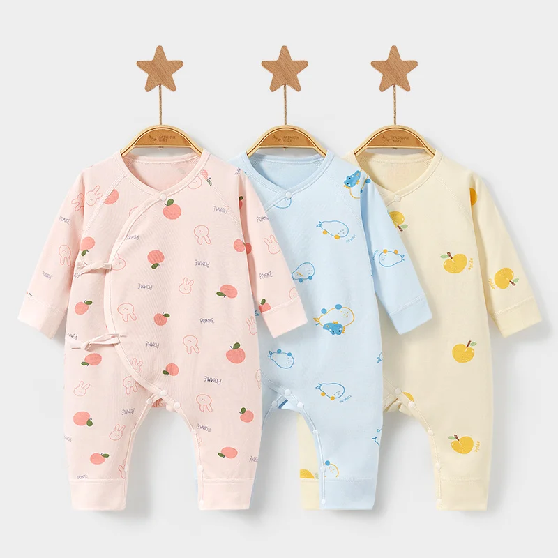 Cute Newborn Onesies 100% Cotton, Long Sleeve Unisex Baby Bodysuit with Double Layer Belly Protection for Spring Autumn
Cute Newborn Onesies 100% Cotton, Long Sleeve Unisex Baby Bodysuit with Double Layer Belly Protection for Spring Autumn