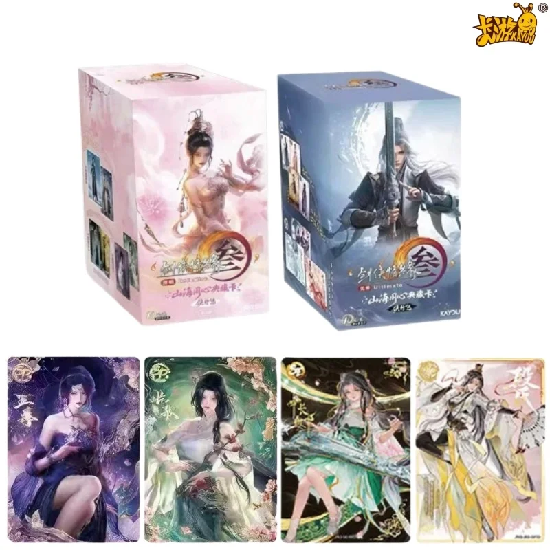 KAYOU JX3 Official Licensed Trading Cards Collector Edition Wuxia Game Blind Box Anime Collectible Card Children Fans Toys
KAYOU JX3 Official Licensed Trading Cards Collector Edition Wuxia Game Blind Box Anime Collectible Card Children Fans Toys