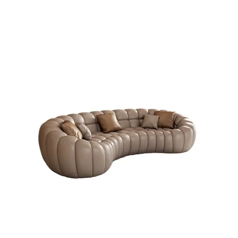 Italian minimalist sofa living room corner large apartment fabric designer creative curved Rochburg bubble
Italian minimalist sofa living room corner large apartment fabric designer creative curved Rochburg bubble