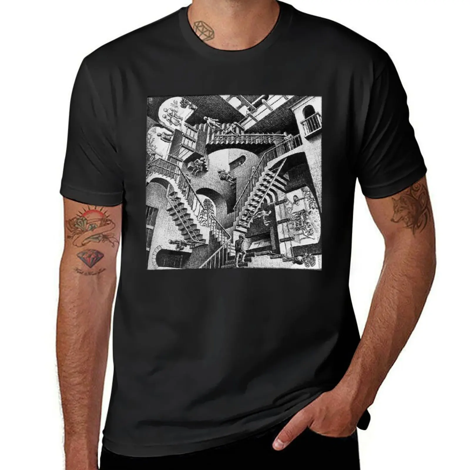 Optical Illusions M C Escher T-Shirt summer clothes cute clothes animal prinfor boys aesthetic clothes black t-shirts for men
Optical Illusions M C Escher T-Shirt summer clothes cute clothes animal prinfor boys aesthetic clothes black t-shirts for men