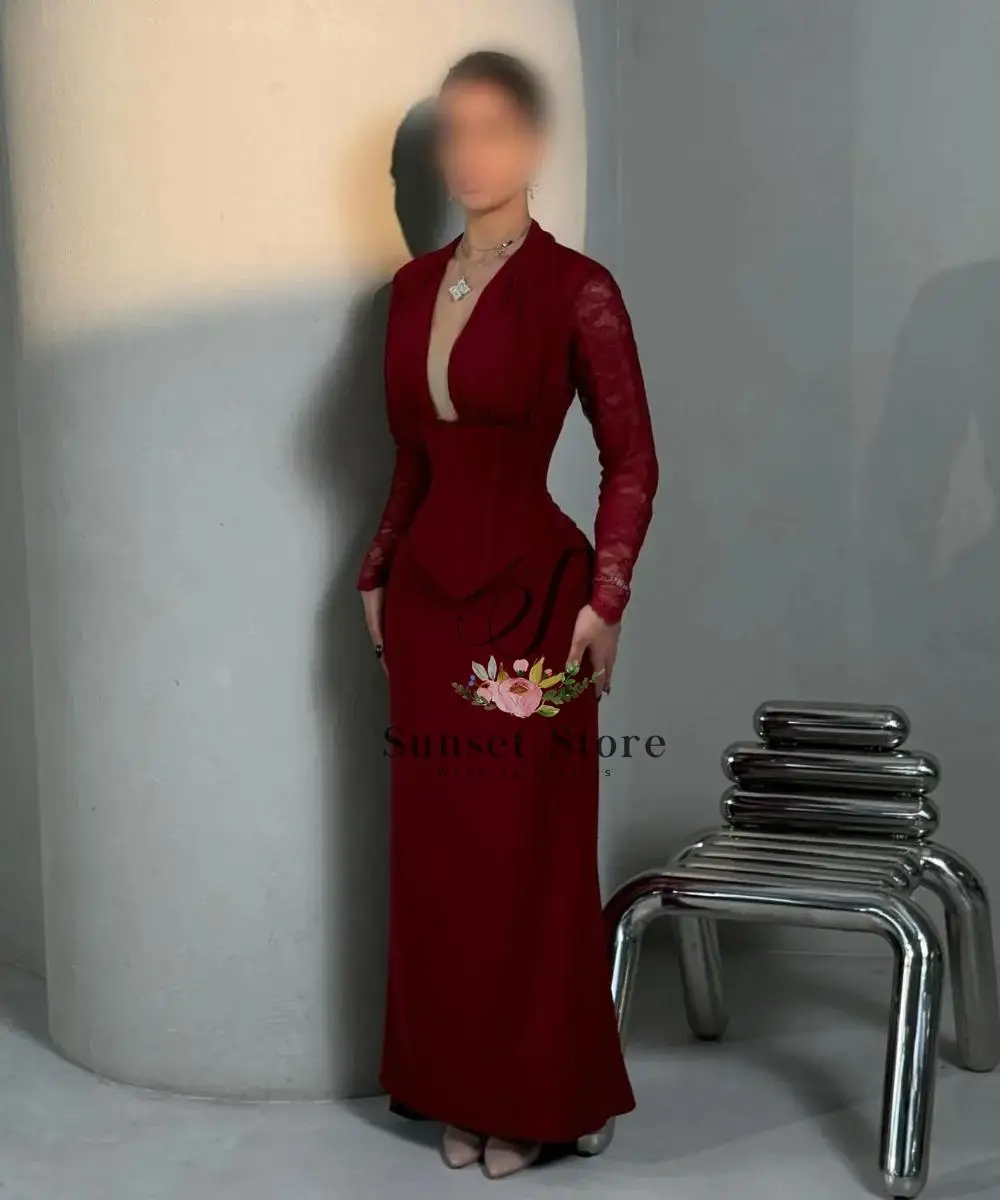 Customized Elegant Jersey Pleat Lace Straight V-neck Long Bespoke Occasion Celebrity Dresses Classic High Quality
Customized Elegant Jersey Pleat Lace Straight V-neck Long Bespoke Occasion Celebrity Dresses Classic High Quality