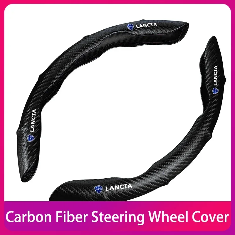 Car Carbon Fiber Non-slip Steering Wheel protective Cover Interior Accessories For Lancia ypsilon delta musa nera thema
Car Carbon Fiber Non-slip Steering Wheel protective Cover Interior Accessories For Lancia ypsilon delta musa nera thema