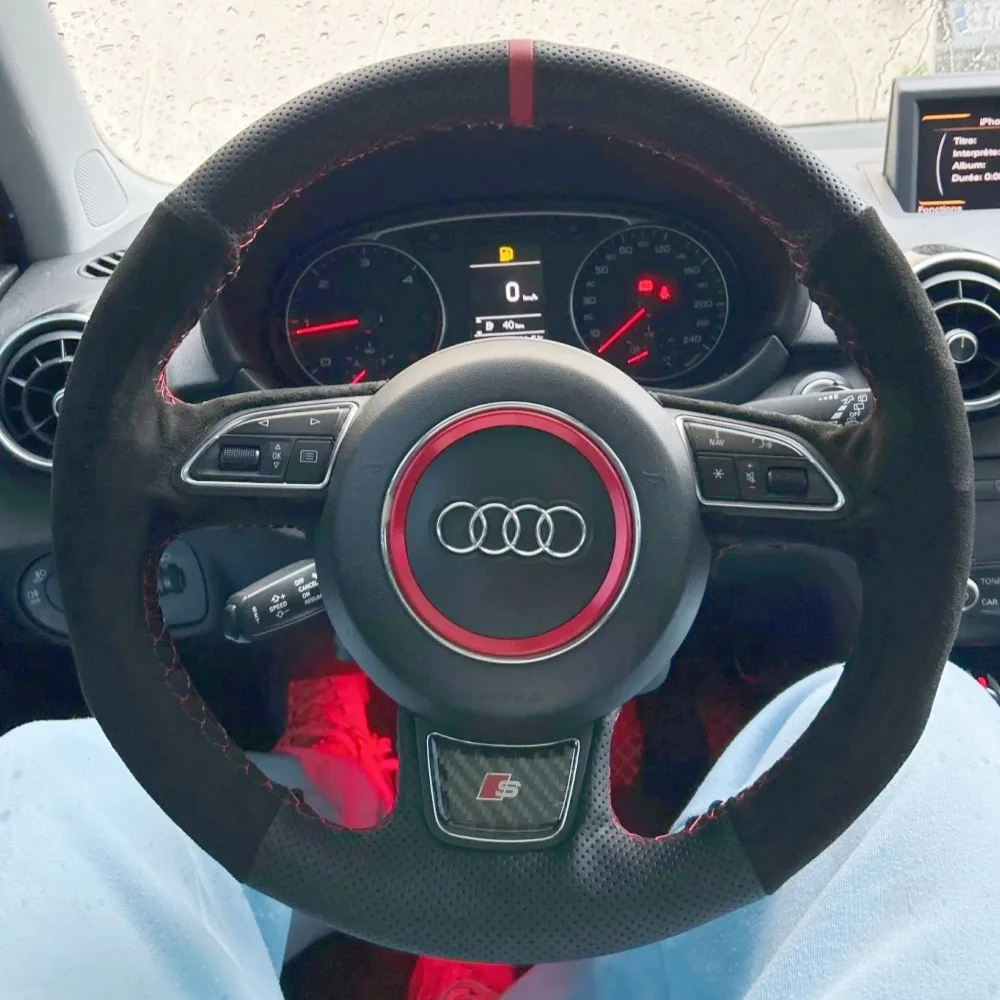 Изготовленный на заказ оплетка на руль автомобиля, 100% подходит для Audi TT TTS (8J) 2006-2014 A3 S3 (8P) Sportback 2008-2012, автомобильные аксессуары
Изготовленный на заказ оплетка на руль автомобиля, 100% подходит для Audi TT TTS (8J) 2006-2014 A3 S3 (8P) Sportback 2008-2012, автомобильные аксессуары
