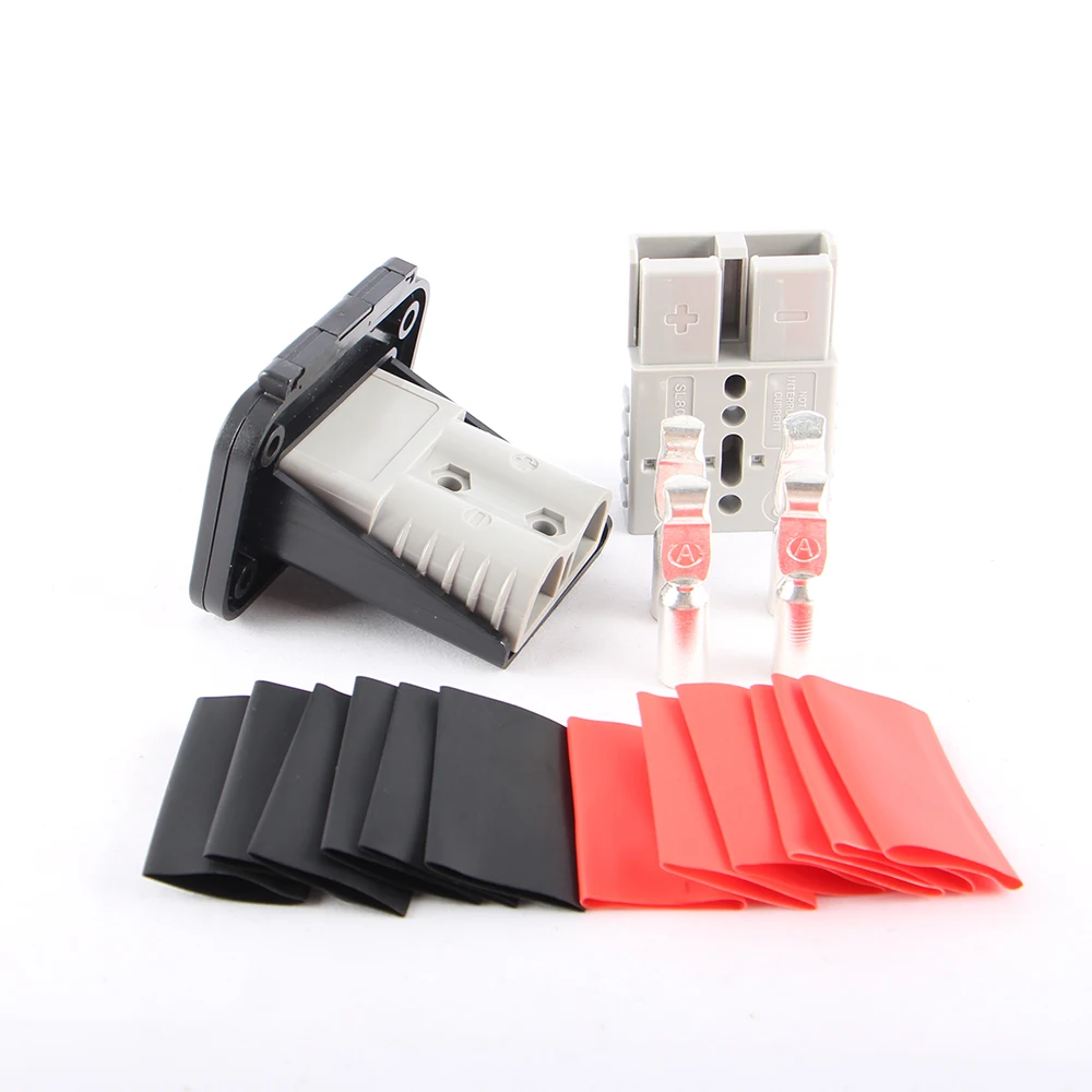 80A Red/Grey High Current Quick Connect/Disconnect Battery Connector Plug with Single Mount Base , 2 Housing and 4 Terminals
80A Red/Grey High Current Quick Connect/Disconnect Battery Connector Plug with Single Mount Base , 2 Housing and 4 Terminals