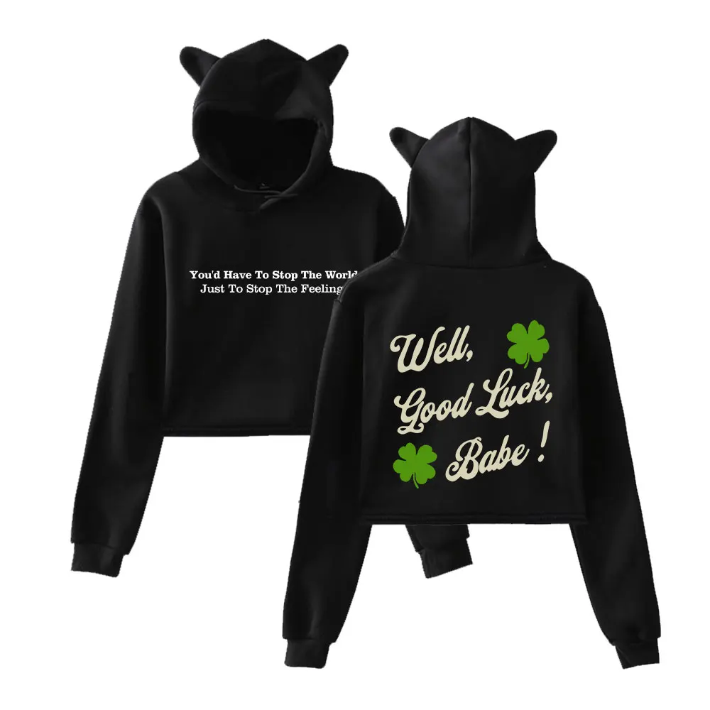 Chappell Roan Good Luck! Hoodie Vintage 90s Streetwear Fashion Merch Hoodies Sweatshirts for Girls Cat Ear Crop
Chappell Roan Good Luck! Hoodie Vintage 90s Streetwear Fashion Merch Hoodies Sweatshirts for Girls Cat Ear Crop