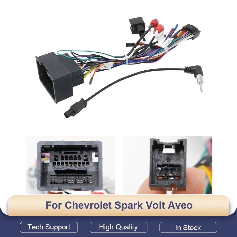 Car Android Cable 16 Pin Plug Auxiliary Audio Connector Radio Wiring Harness Adapter for Chevrolet Spark Volt Aveo 44Pin
Car Android Cable 16 Pin Plug Auxiliary Audio Connector Radio Wiring Harness Adapter for Chevrolet Spark Volt Aveo 44Pin