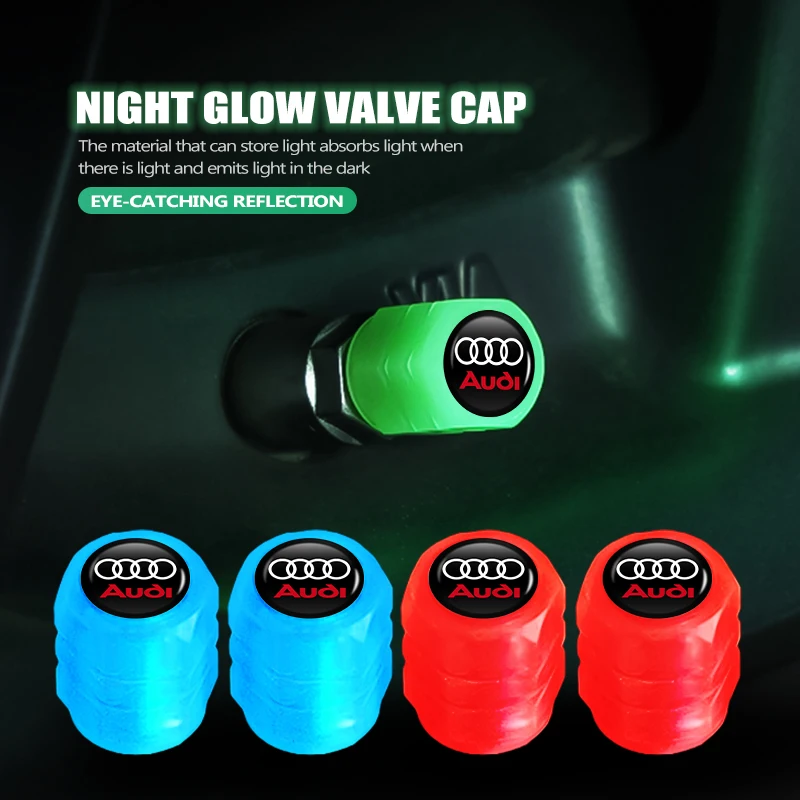 For Audi Car Wheel Luminous Valve Caps Night Glowing Tire Decoration Stem Cove Accessories TT A1 A2 ABT Quattro SLINE RS A3 A4
For Audi Car Wheel Luminous Valve Caps Night Glowing Tire Decoration Stem Cove Accessories TT A1 A2 ABT Quattro SLINE RS A3 A4