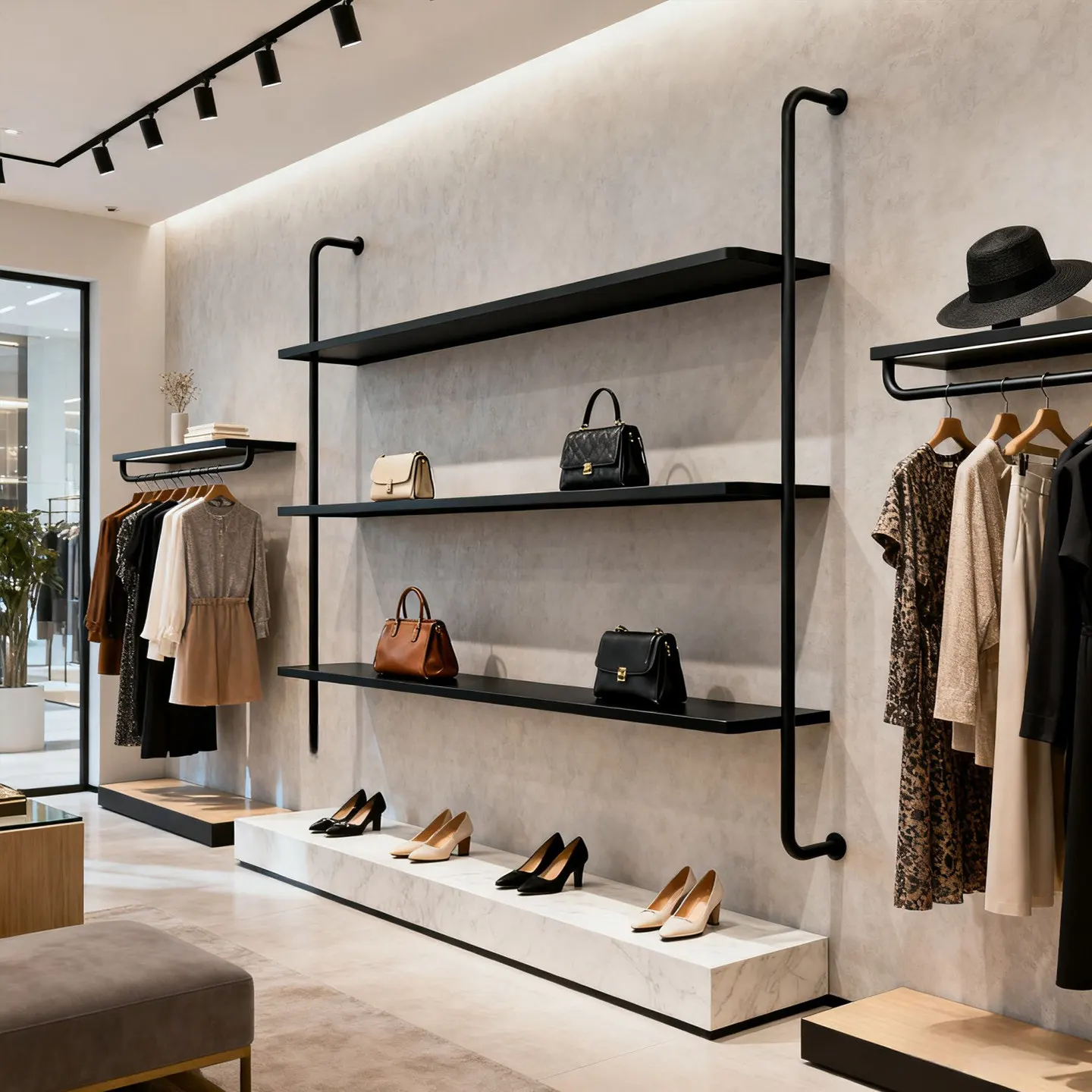 , luggage rack, wrought iron live stream rack, store shoe and bag display rack, light luxury and simple display rack.
, luggage rack, wrought iron live stream rack, store shoe and bag display rack, light luxury and simple display rack.