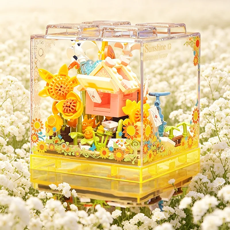 Flower Bouquet Figure Dolls Building Blocks Creative Sunflower Box Model Bricks Set With Dust Box Desktop Decor Gifts For Girls
Flower Bouquet Figure Dolls Building Blocks Creative Sunflower Box Model Bricks Set With Dust Box Desktop Decor Gifts For Girls