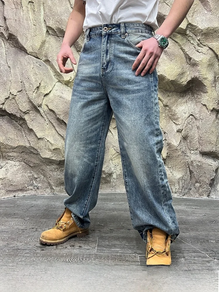 Spring New Men's Fashionable Cotton Denim Jeans Versatile Washed Cotton 3D Knife Cut Straight Leg Fit Youth Spring Season
Spring New Men's Fashionable Cotton Denim Jeans Versatile Washed Cotton 3D Knife Cut Straight Leg Fit Youth Spring Season