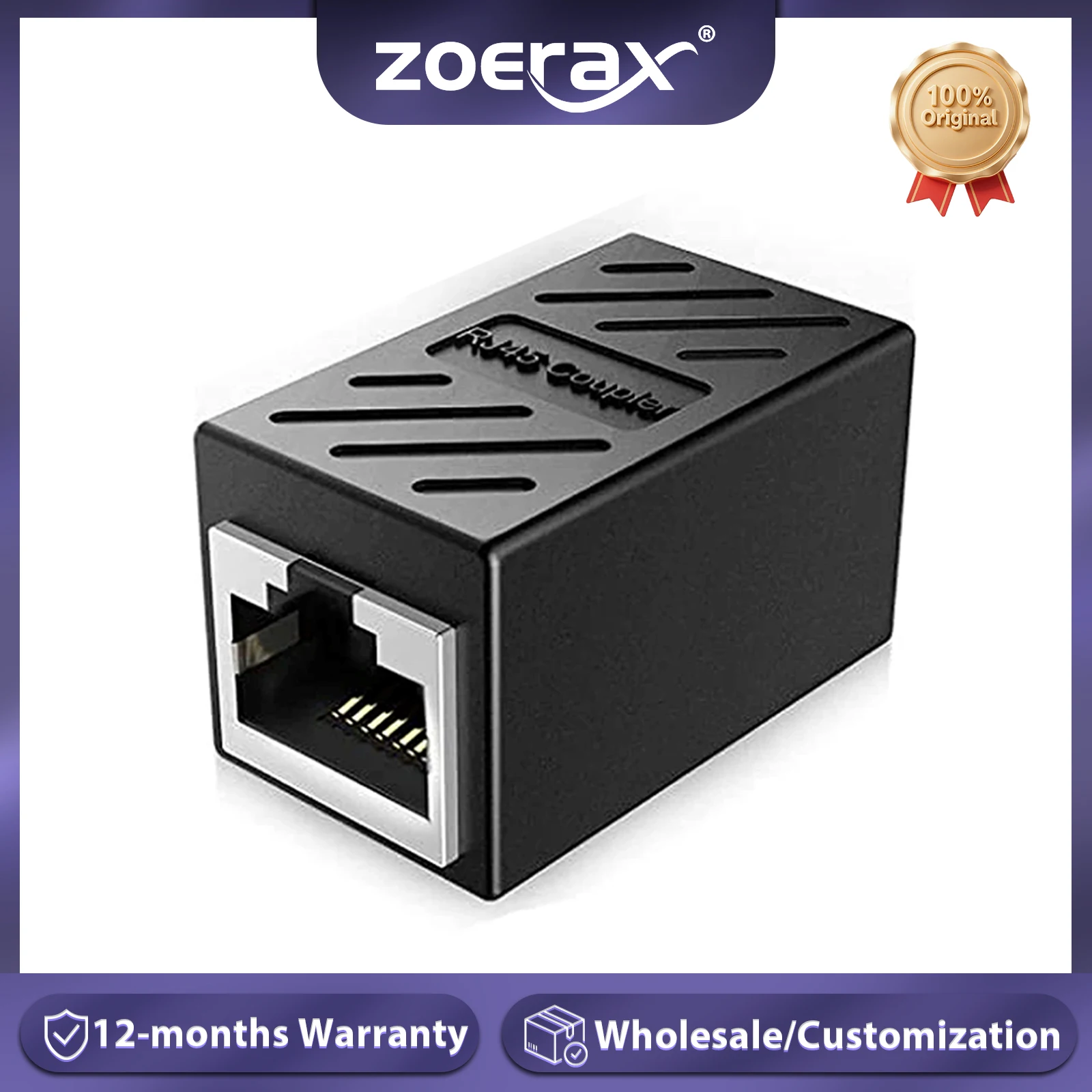 ZoeRax 2PCS RJ45 Coupler Ethernet Extender 1000Mbps, Cat6A Cat6 Cat5e Ethernet Cable Extender Ethernet Adapter LAN Connector
ZoeRax 2PCS RJ45 Coupler Ethernet Extender 1000Mbps, Cat6A Cat6 Cat5e Ethernet Cable Extender Ethernet Adapter LAN Connector