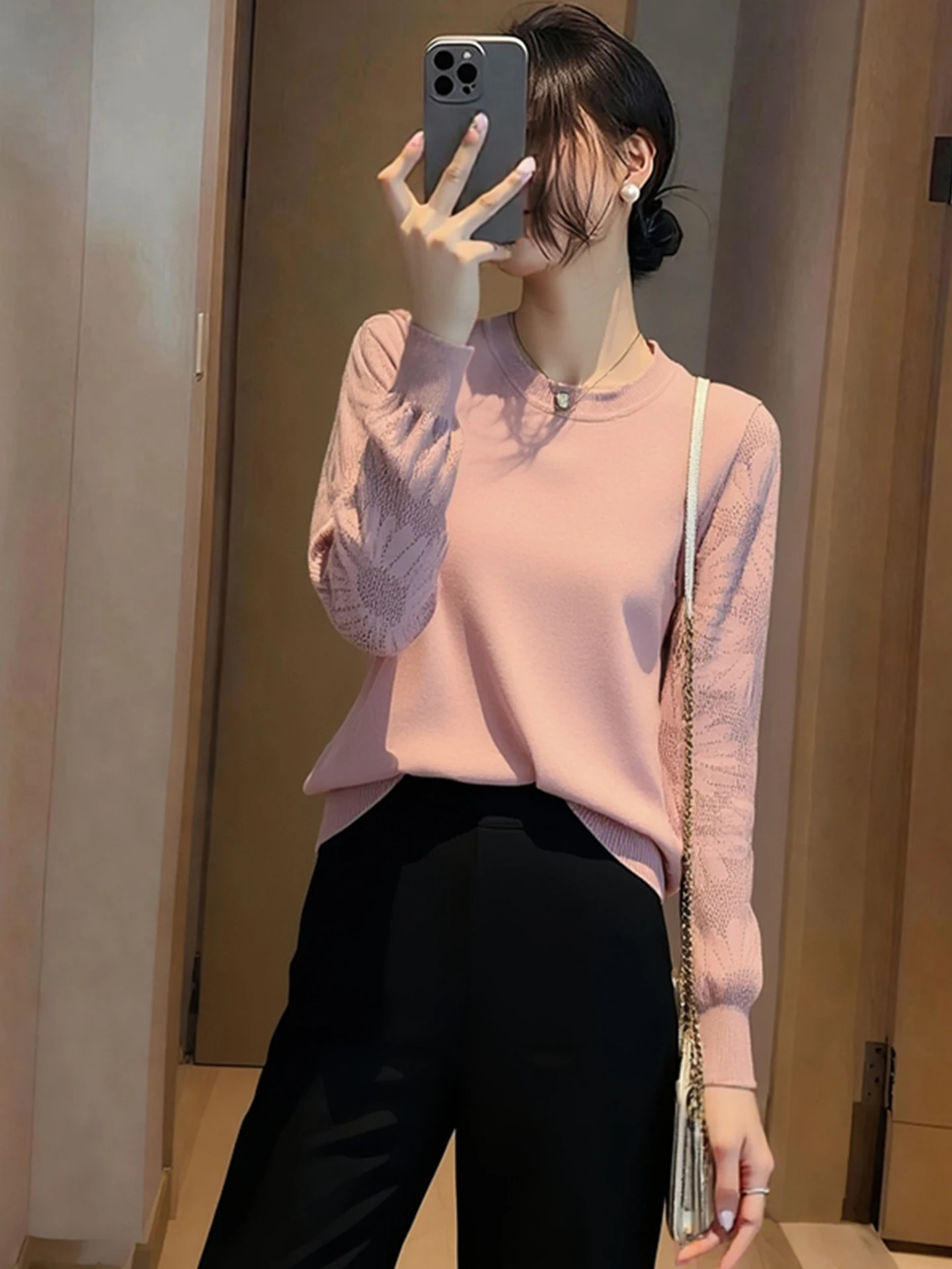 Korean Sle Soft Sweet Looking Young Camere Knitted Sweater Comfortable Ele Long Sve Winter Top for Women
Korean Sle Soft Sweet Looking Young Camere Knitted Sweater Comfortable Ele Long Sve Winter Top for Women