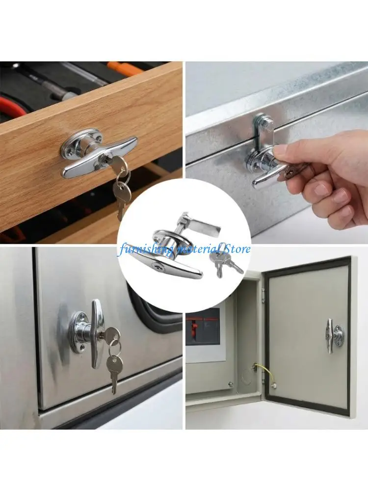 Y5GD Multiuse T Handle Lock and Set For Drawers Wardrobes Home Office Essential
Y5GD Multiuse T Handle Lock and Set For Drawers Wardrobes Home Office Essential