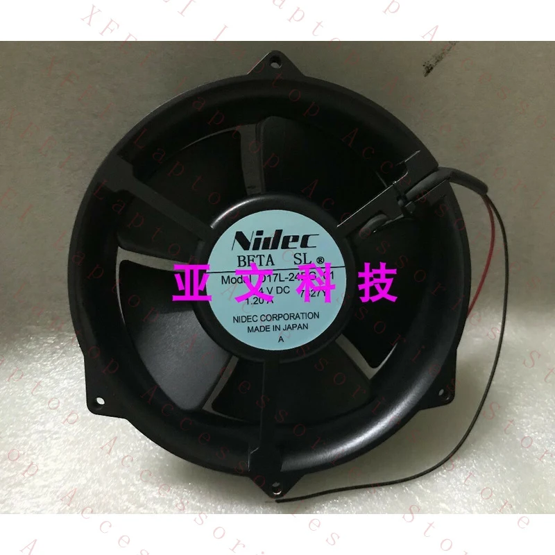 D 1pcs FOR NIDEC D17L-24BG 01 24V 1.2A 17CM inverter cooling fan
D 1pcs FOR NIDEC D17L-24BG 01 24V 1.2A 17CM inverter cooling fan
