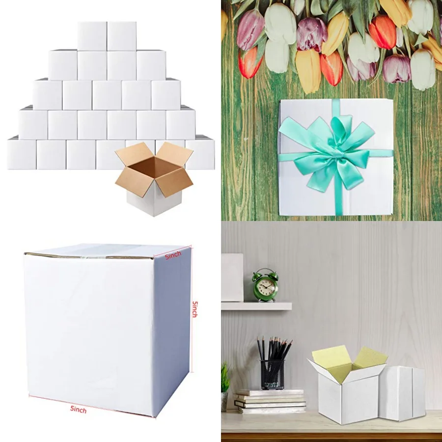 Shipping Boxes, Small White Corrugated Cardboard Box for Mailing, 25 Pack
Shipping Boxes, Small White Corrugated Cardboard Box for Mailing, 25 Pack