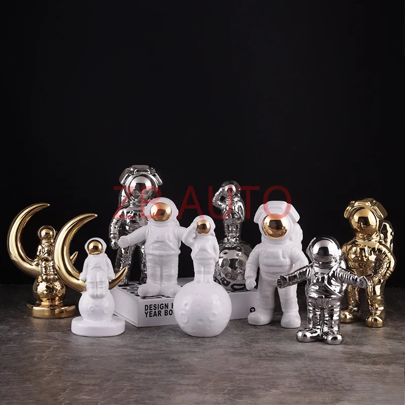 Ceramic astronaut astronaut astronaut ornaments modern Nordic light luxury home living room TV cabinet soft decorations
Ceramic astronaut astronaut astronaut ornaments modern Nordic light luxury home living room TV cabinet soft decorations