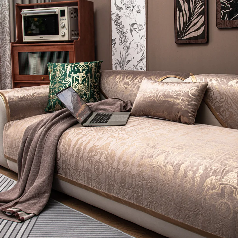 Anti-slip Couch Covers for Living Room, Luxury Towel, Gold Edge, Thicken Chenille Sofa Cover, Cloud Pattern, Fashion
Anti-slip Couch Covers for Living Room, Luxury Towel, Gold Edge, Thicken Chenille Sofa Cover, Cloud Pattern, Fashion