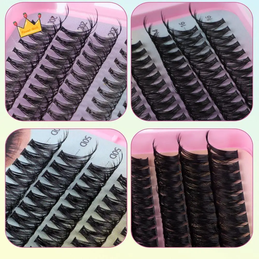 640Clusters Dense Curled Cluster Lashes DIY Long Lasting Curly False Eyelash Soft Reusable Individual Lash Party
640Clusters Dense Curled Cluster Lashes DIY Long Lasting Curly False Eyelash Soft Reusable Individual Lash Party