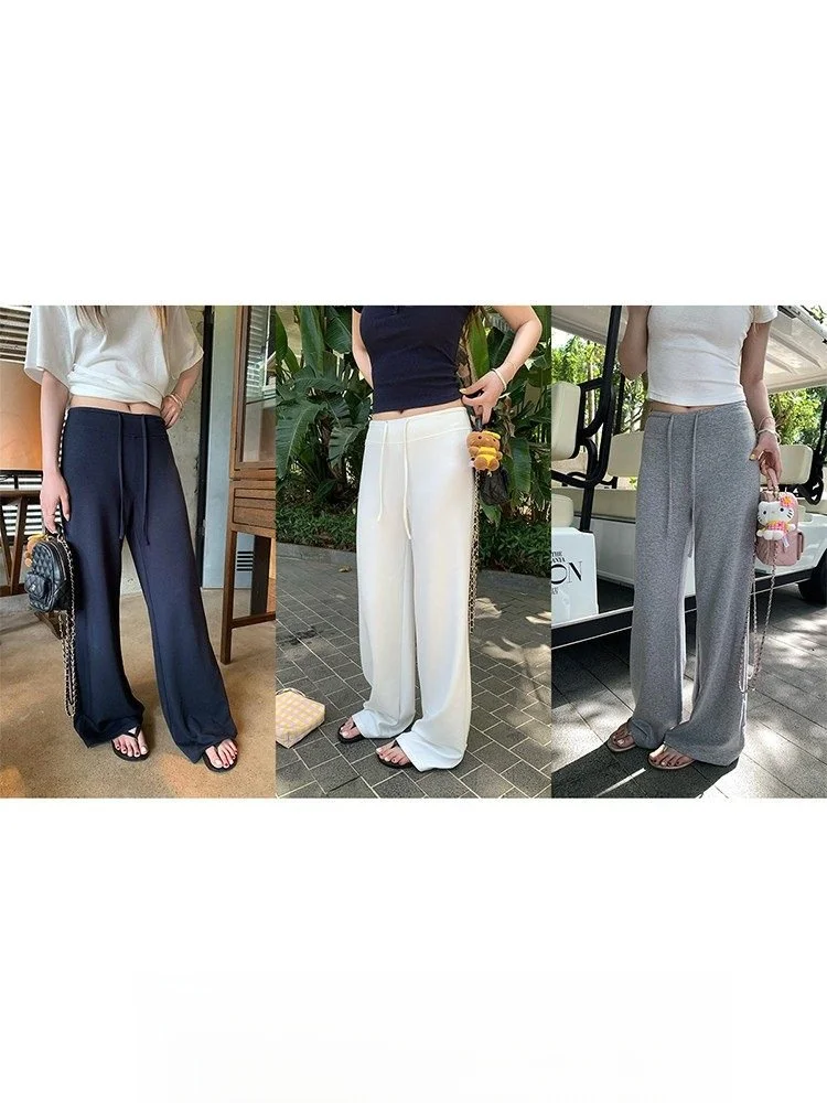 Low Waist Slimming Draped Combed Cotton Wide Leg Pants Casual Straight Leg Trousers for Women Comfortable Fit
Low Waist Slimming Draped Combed Cotton Wide Leg Pants Casual Straight Leg Trousers for Women Comfortable Fit