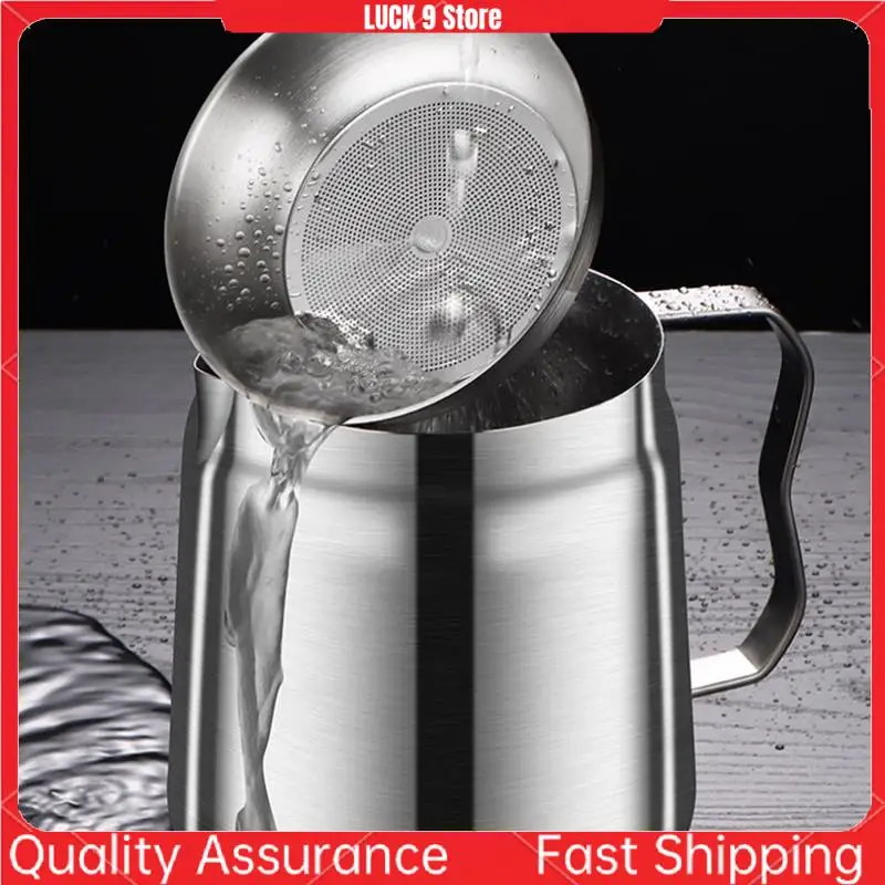 Stainless Steel Oil Filter Pot Lard Strainer Tank Container Jug High Capacity Storage Can Kitchen Household Tools Easy To Use
Stainless Steel Oil Filter Pot Lard Strainer Tank Container Jug High Capacity Storage Can Kitchen Household Tools Easy To Use