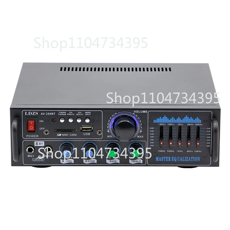 High Power Bluetooth Power Amplifier U Disk Card Radio Audio Amplifier Karaoke Power Amplifier Public Address System
High Power Bluetooth Power Amplifier U Disk Card Radio Audio Amplifier Karaoke Power Amplifier Public Address System