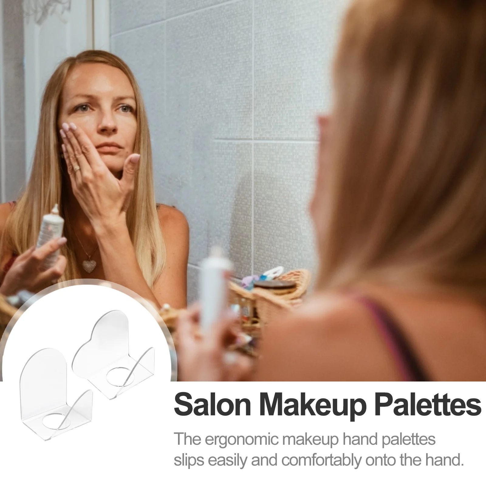 2Pcs Acrylic Makeup Transparent Handheld Ergonomic Mixing Plates for Custom Color Blending and Nail Art
2Pcs Acrylic Makeup Transparent Handheld Ergonomic Mixing Plates for Custom Color Blending and Nail Art