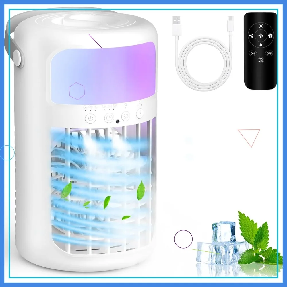 2026 Portable Air Conditioner Fan, 4-in-1 Ice Fan with 3 Speeds & 1500ml Tank, Quiet Desktop Cool Mist for Bedroom Office
2026 Portable Air Conditioner Fan, 4-in-1 Ice Fan with 3 Speeds & 1500ml Tank, Quiet Desktop Cool Mist for Bedroom Office