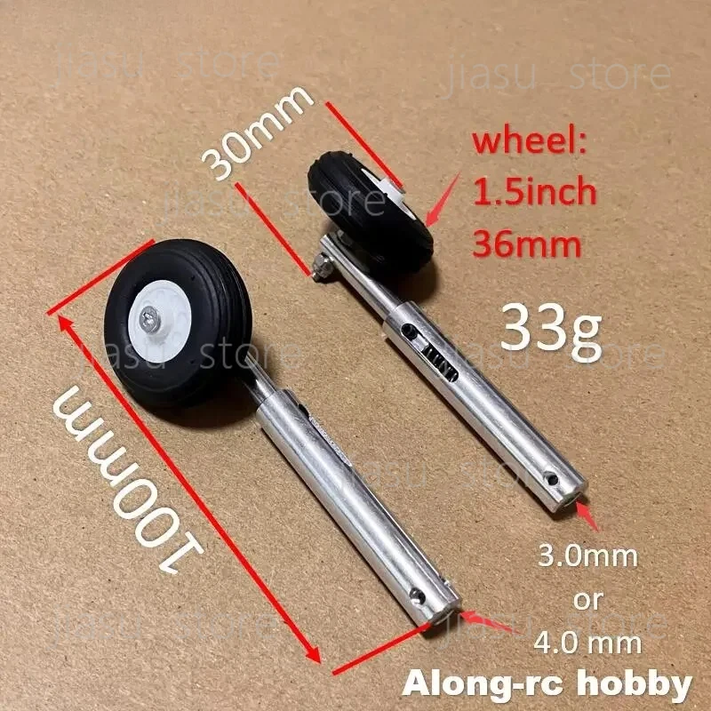 36mm PU Wheels 100mm, D3/D4 Retractable Anti-Vibration Landing Gear, Aluminum Alloy Spare Parts for RC Airplane
36mm PU Wheels 100mm, D3/D4 Retractable Anti-Vibration Landing Gear, Aluminum Alloy Spare Parts for RC Airplane