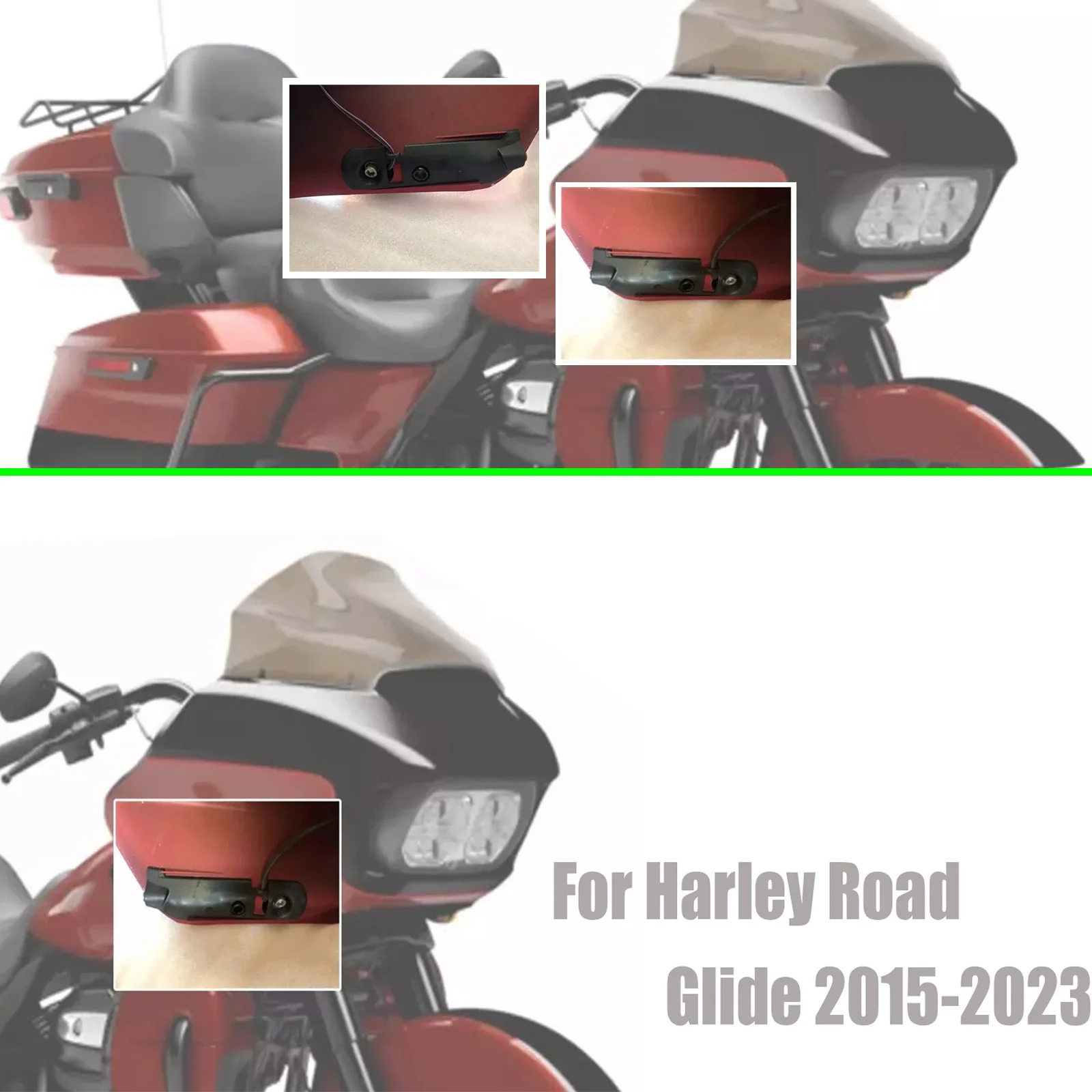 For Harley Road Glide 2015-2023 Motorcycle Front Turn Signal Bracket Support Bracket Black
For Harley Road Glide 2015-2023 Motorcycle Front Turn Signal Bracket Support Bracket Black