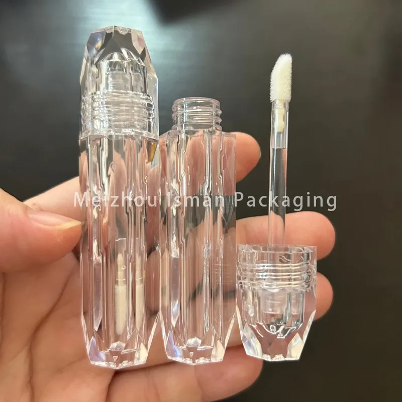 50Pcs all clear diamond shaped lipstick lip gloss containers tube luxury transparent lip gloss bottle packaging with wands 2.5ml
50Pcs all clear diamond shaped lipstick lip gloss containers tube luxury transparent lip gloss bottle packaging with wands 2.5ml