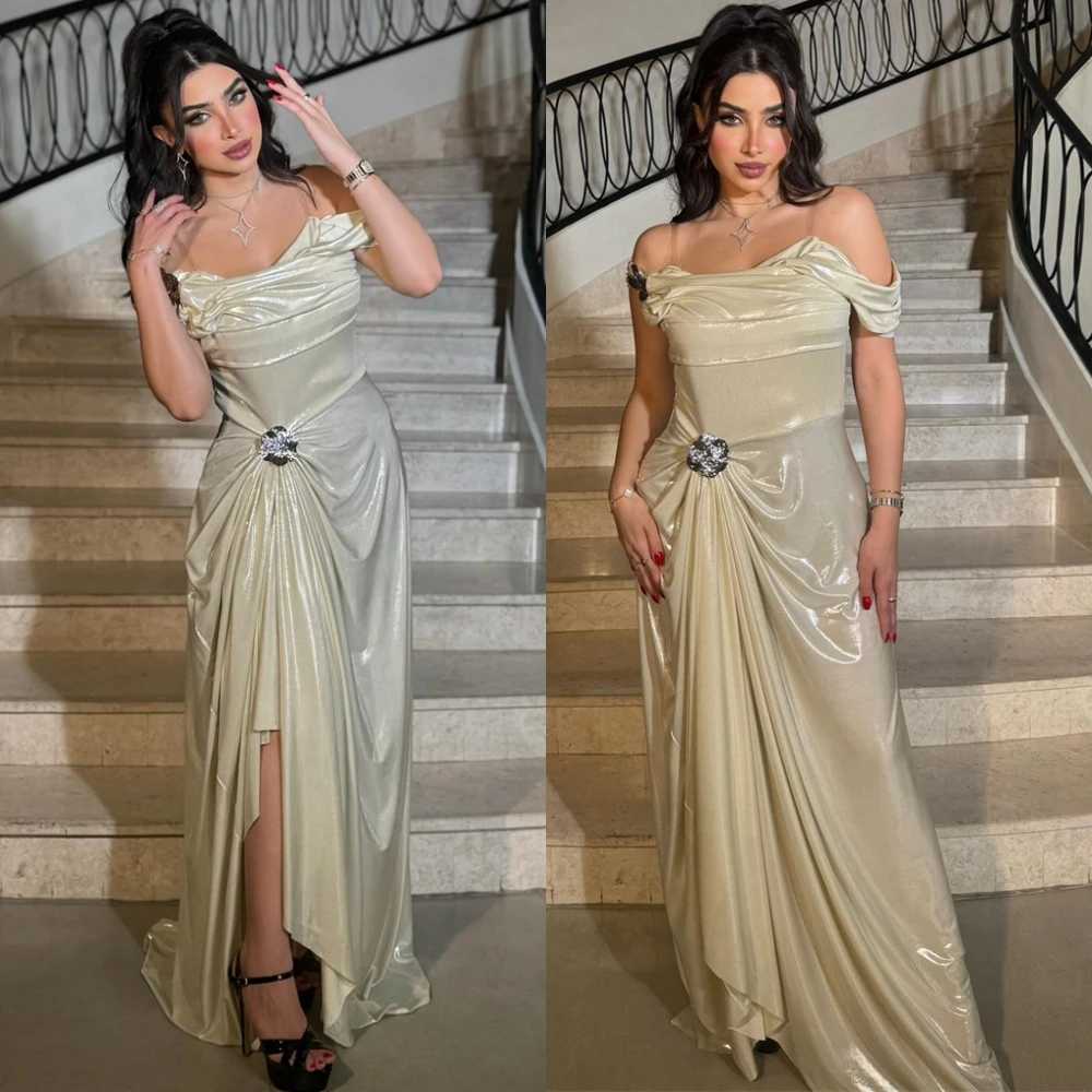 Customized Elegant Boat Neck Satin Evening Dress Sexy Side Slit Cocktail Dress Temperament Short Sleeves Special Occasion Gowns
Customized Elegant Boat Neck Satin Evening Dress Sexy Side Slit Cocktail Dress Temperament Short Sleeves Special Occasion Gowns
