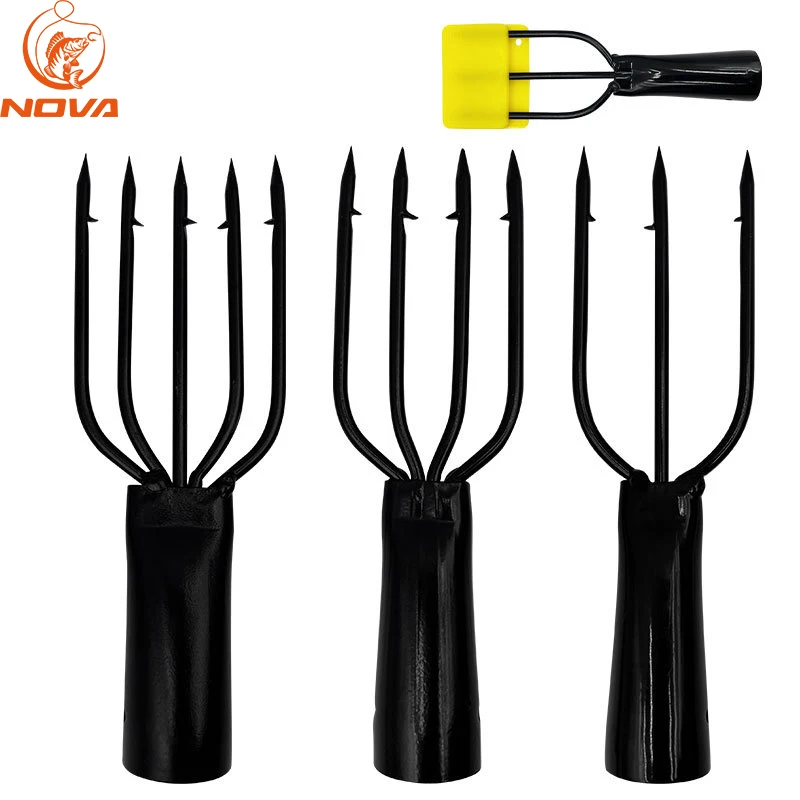 NOVA Stainless Steel Fishing Spear 3/4/5 Prong Frog Barbed Fork Harpoon Tip Fishing Spear Gaff Fork Hook Fishing Equipment
NOVA Stainless Steel Fishing Spear 3/4/5 Prong Frog Barbed Fork Harpoon Tip Fishing Spear Gaff Fork Hook Fishing Equipment